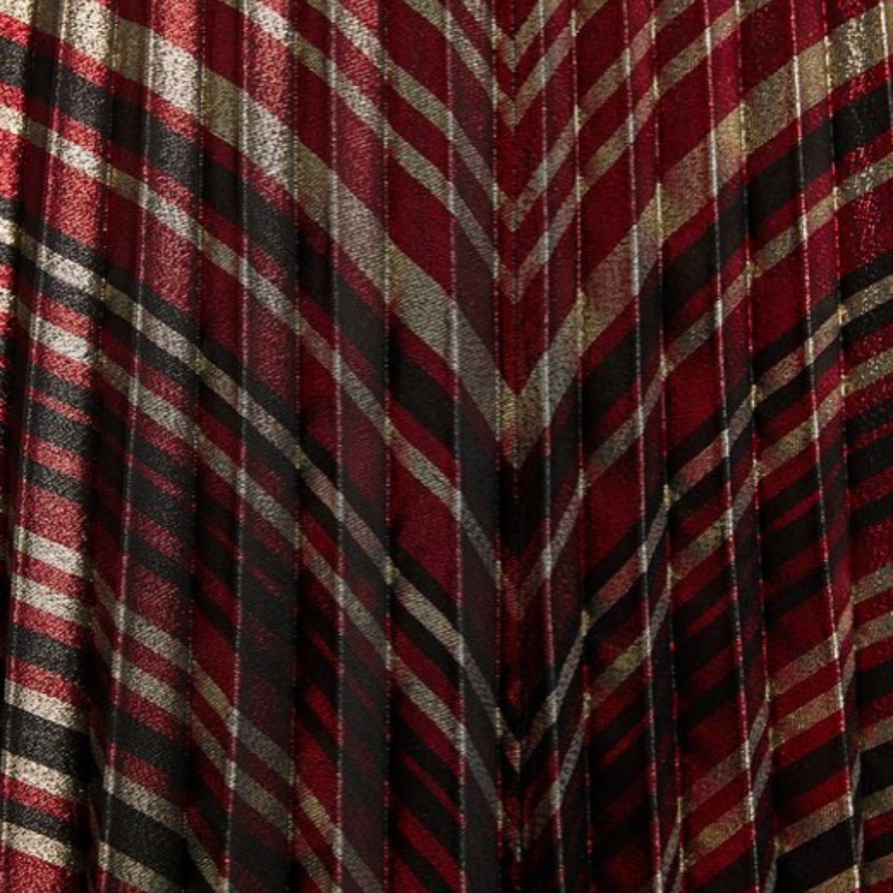 Zara High Waist Pleated Skirt Red size XS 0 - Picture 8 of 8